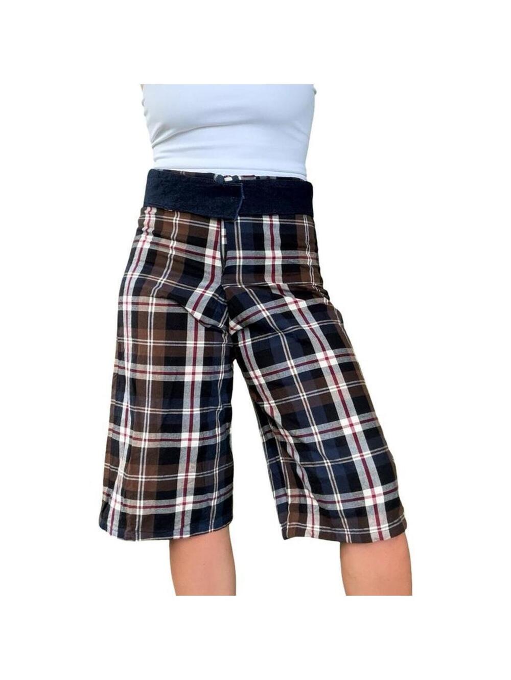 HANDMADE VINTAGE PLAID CAPRIS
